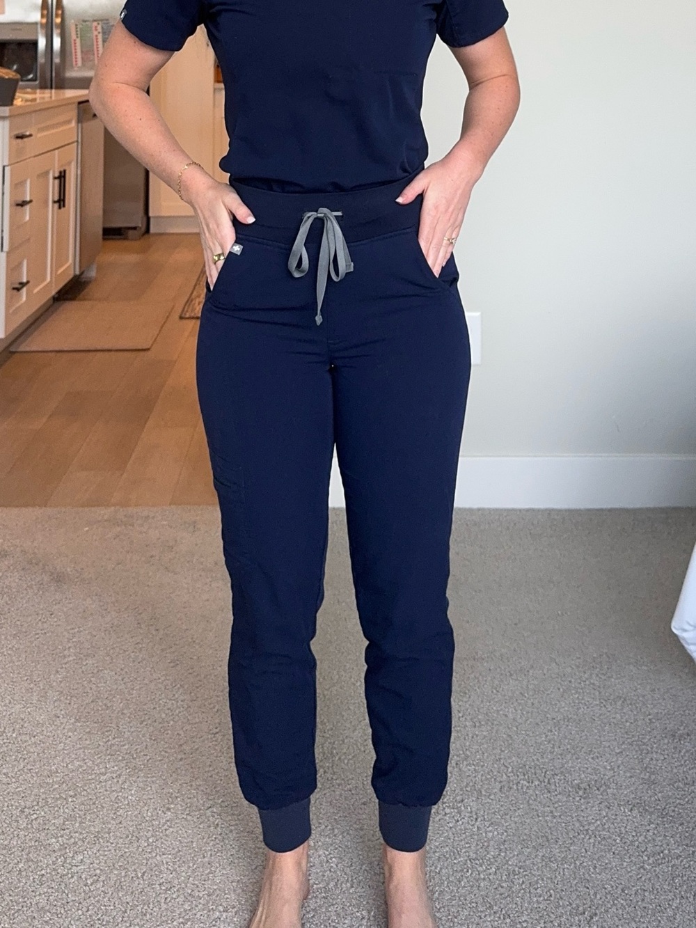 FIGS Navy Blue Jogger Scrub Pants
